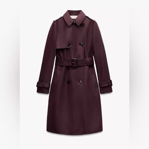NWT Zara Water Repellent Trench Coat ZW Collection